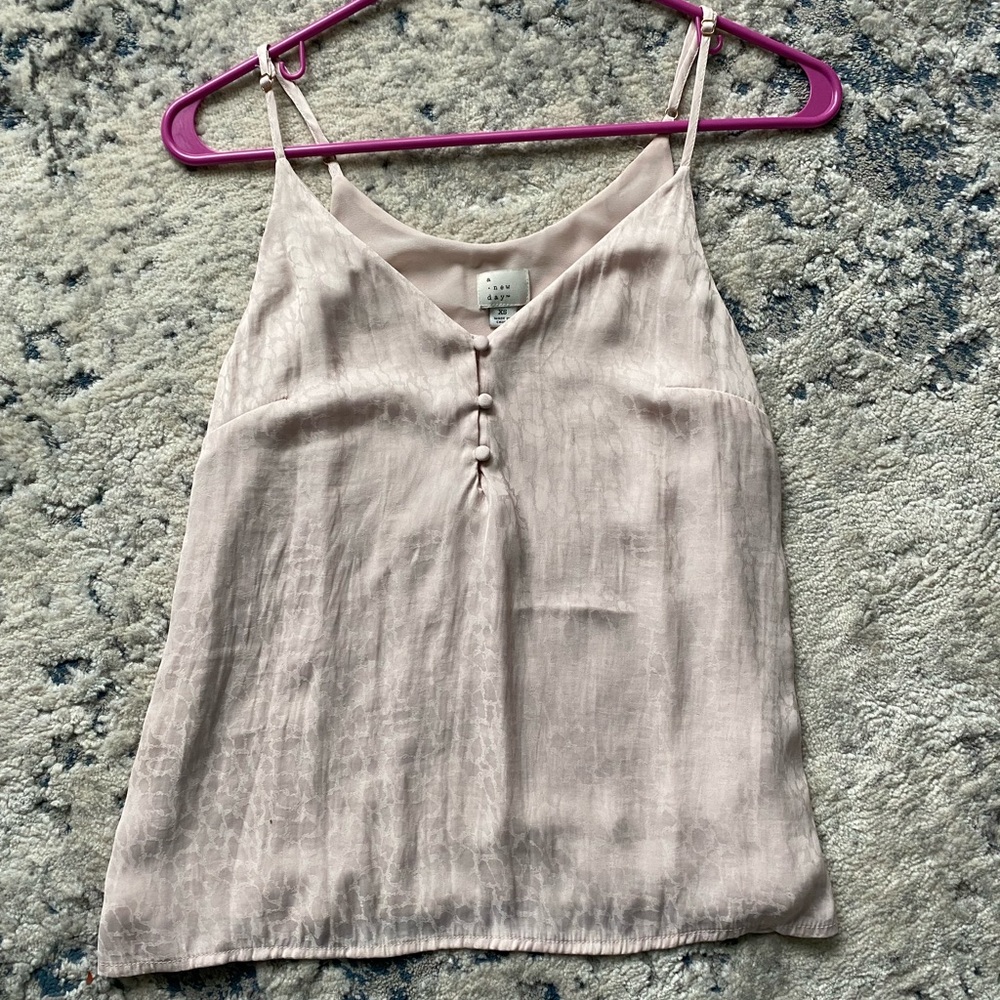 Satin pink top